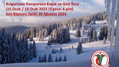 15 Ocak – 19 Ocak 2025 Pamporovo Bulgaristan Kayak ve Gezi Turu