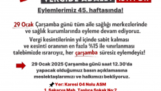 Vergide ve Gelirde Adalet İstiyoruz 45.hafta