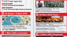 14 Mart Tıp Bayramı Etkinlik Programı